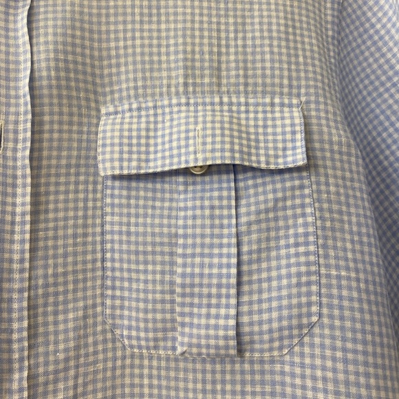 Vilebrequin
Charli Har Linen Camp Shirt Blue Gingham - Picture 4 of 4